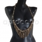 Preview: CHANEL Glass Pearl Metal Fringe multi-chain Necklace Belt