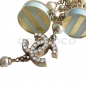 Preview: CHANEL 2013 versailles Perlenkette*Kette & Ohrringe SET pastellfarben geringelt