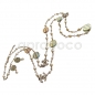 Preview: CHANEL 2013 Cruise Perlenkette*Kette & Ohrringe SET pastellfarben geringelt