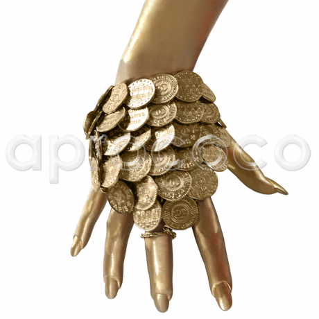 CHANEL Dubai 2015 spektakuläres Münzen Handschuh-Armband