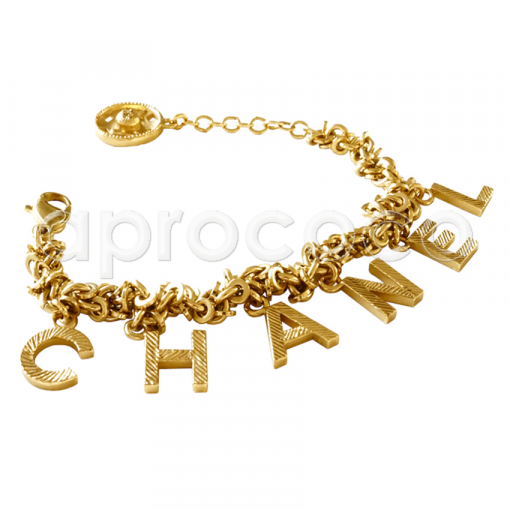 CHANEL Armband Bettelarmband mit baumelnden Buchstaben C-H-A-N-E-L