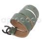 Preview: CHANEL 2011 Gürtel Ledergürtel hell-grün mit einer CC Schnalle in altsilber