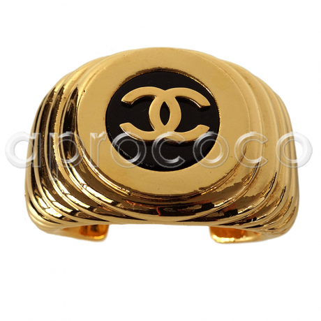 Unmistakeably CHANEL 80’s Cuff Bracelet ULTRA BOLD-WIDE-THICK