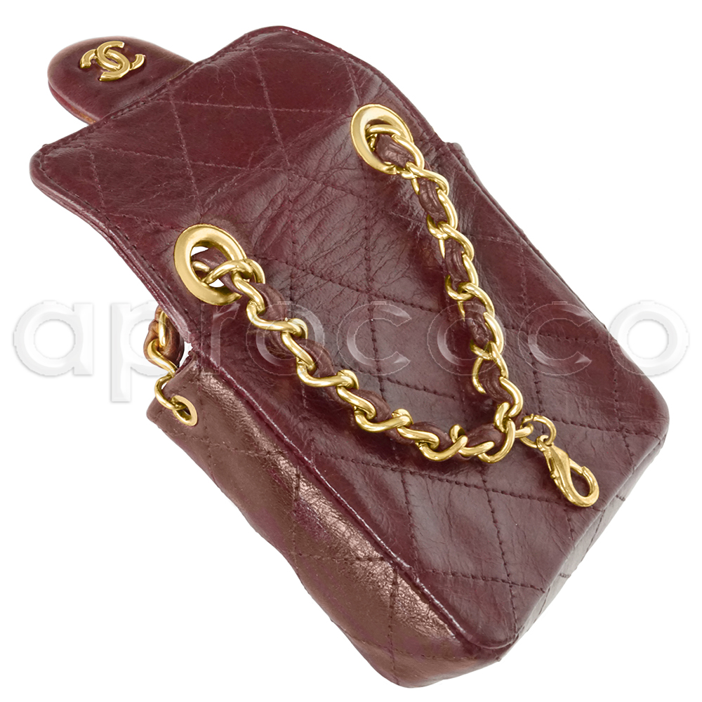 Chanel Vintage Mini Handcuff Wristlet Clutch