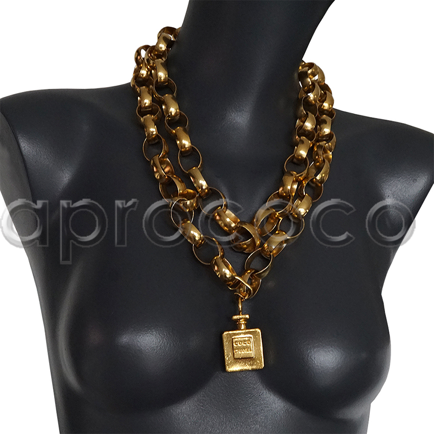 aprococo - CHANEL Vintage chunky gold-tone Chain Belt & No.5