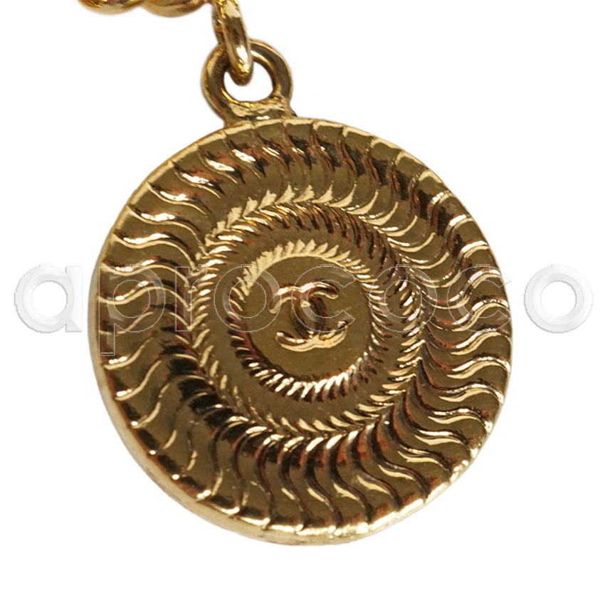 Vintage CHANEL logo medallion necklace / belt