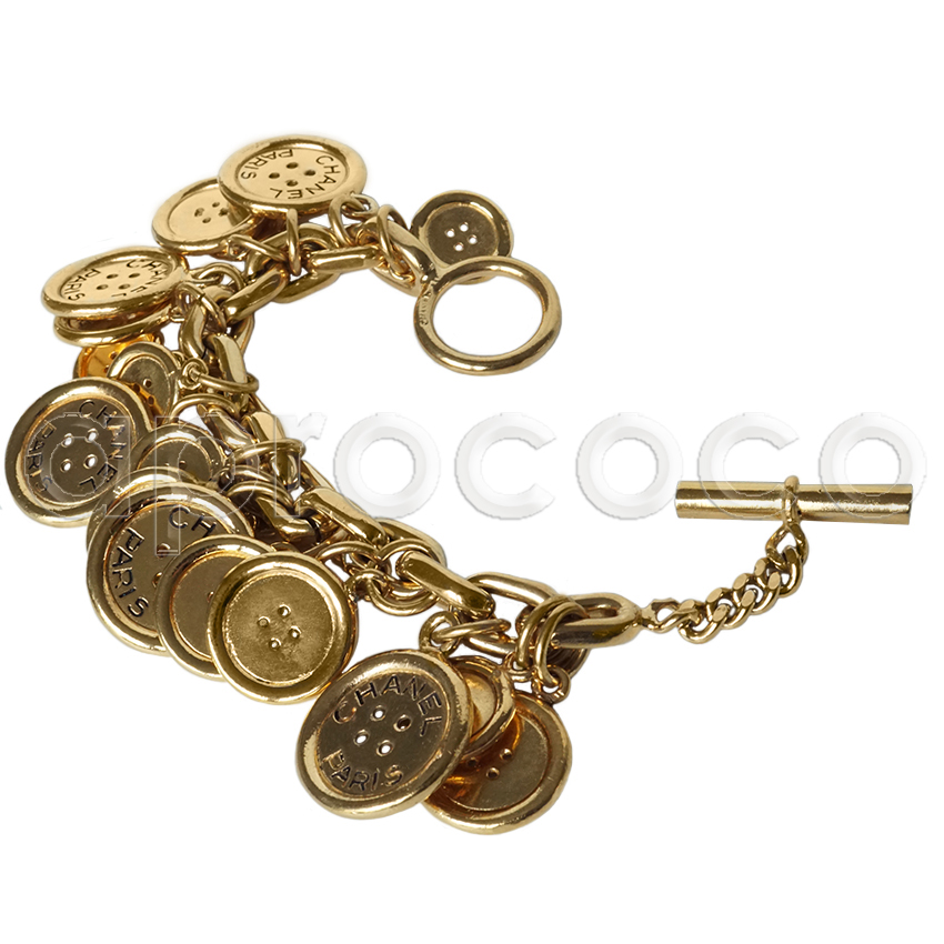 guess gold tone chain charm bracelet B129098-C1GK price in UAE