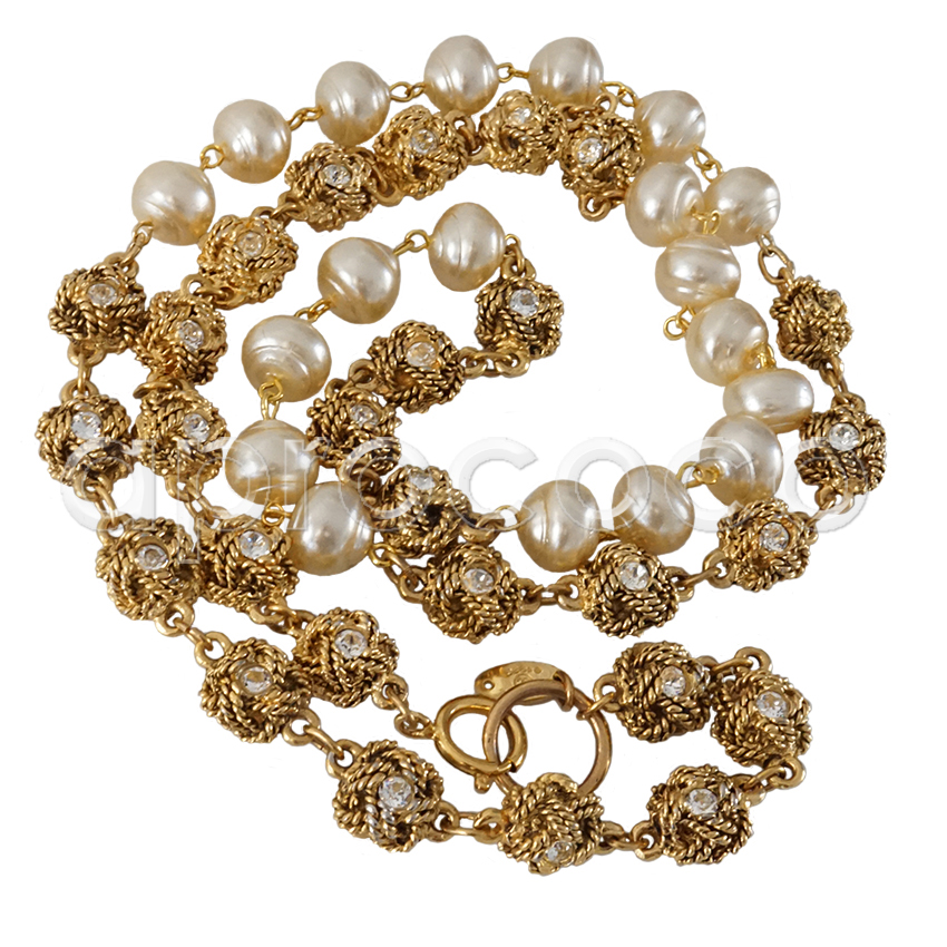 Bracelet CHANEL pearls Baroque vintage - VALOIS VINTAGE PARIS