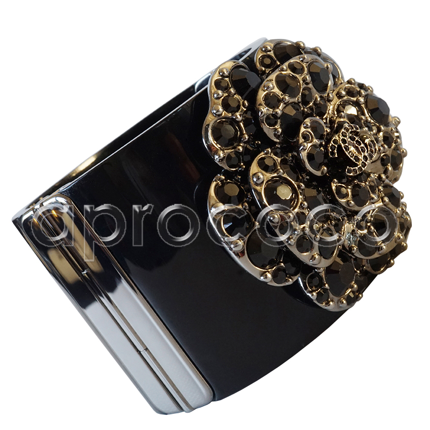 aprococo - DREAMTICKET! CHANEL 2012 black bracelet with brilliant
