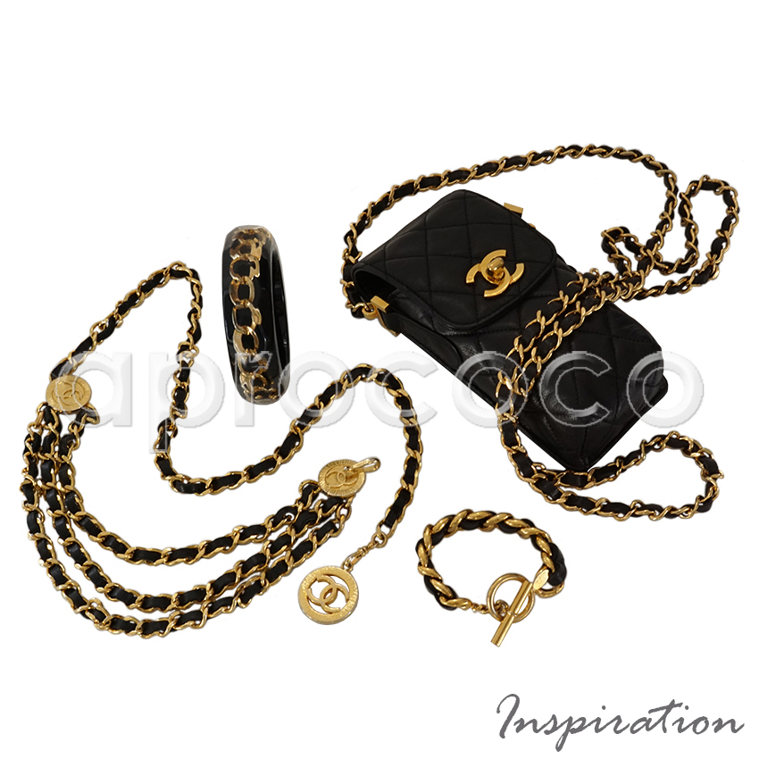 chanel gold purse chain