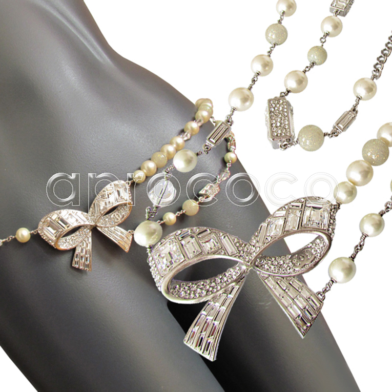 Buy Chanel Baroque Pearl Long Necklace 108cm Online in India 